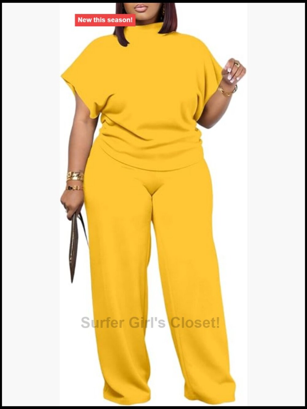 Plus Size Lounge Set 2 Piece Baggy Short Sleeve Top and Pants Tracksuit
